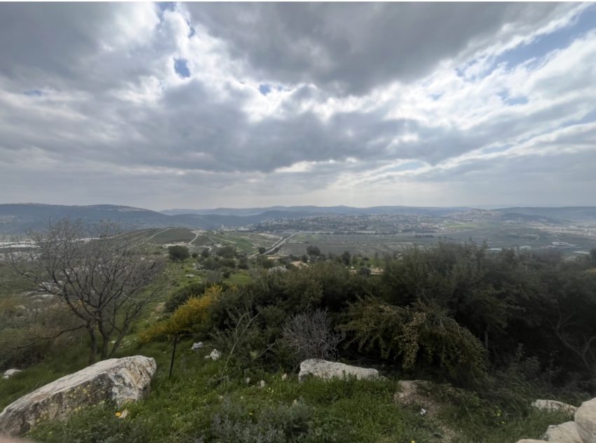 Paysage de Galilée dans le nord d’Israël lors de mon voyage